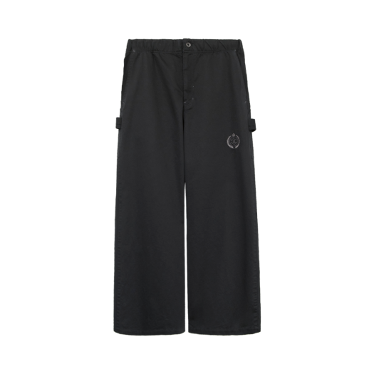 HM5TPT8901B0 Polyteru Human Index Human Carpenter Pajama Pants Black