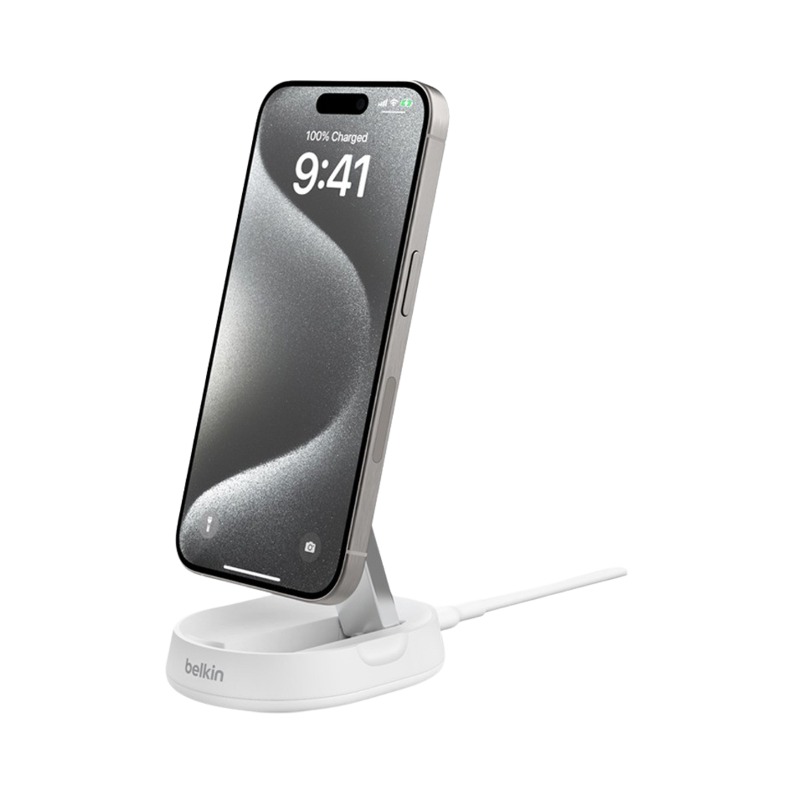 벨킨 Qi2 컨버터블 마그네틱 무선 충전 스탠드 WIA008bt 화이트