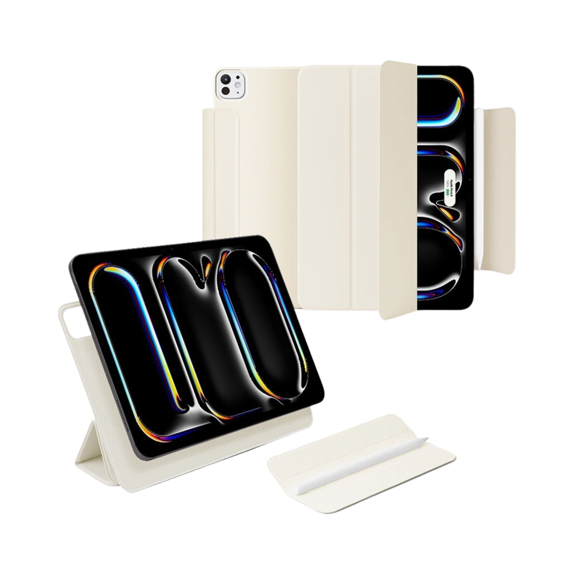 탱글우드 아이패드 프로 11인치(M4/M5) 착 마그네틱 3단 분리형 케이스 스마트커버(Tanglewood iPad Pro 11-inch (M4/M5) Magnetic Detachable 3-Fold Case Smart Cover) - 1