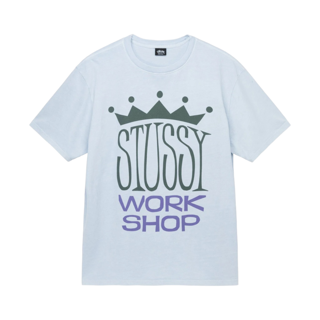 3903765 Stussy x Our Legacy King Size Pigment Dyed T-Shirt Light Blue