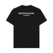 Wooyoungmi White Back Logo T-Shirt Black - 22FW