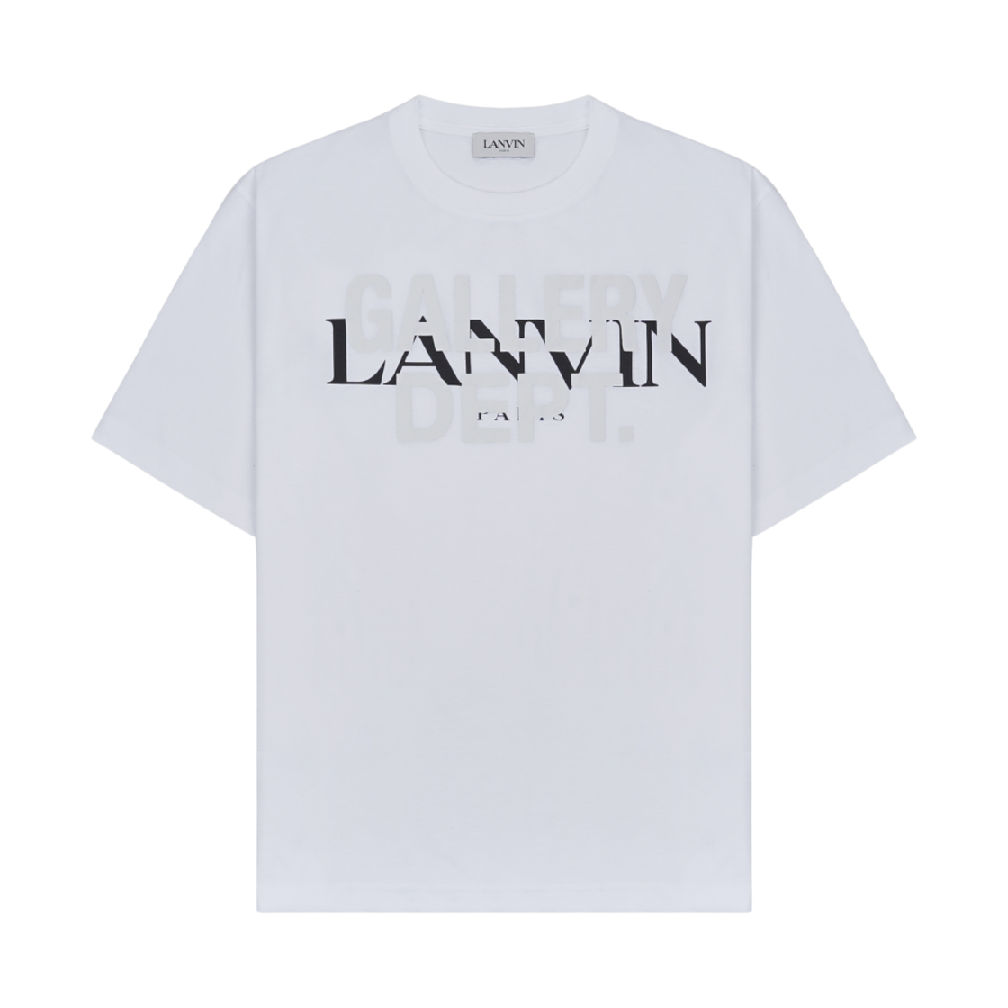 갤러리 디파트먼트 x 랑방 로고 프린티드 티셔츠 화이트(Gallery Dept. x Lanvin Logo Printed T-Shirt White) - 1