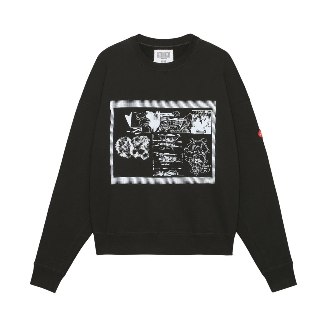 카브엠트 FK 시트10 크루넥 블랙 - 23SS(Cav Empt Fk Sheet10 Crew Neck Black - 23SS) - 1