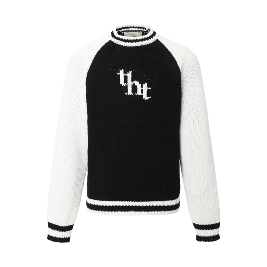 쓰리타임즈 Tht 자카드 스웨트셔츠 아이보리(Threetimes Tht Jacquard Sweatshirt Ivory)