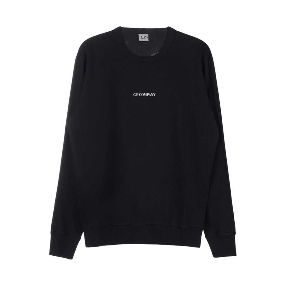14CMSS132A002246G999 C.P. Company Light Fleece Logo Sweatshirt Black - 23SS
