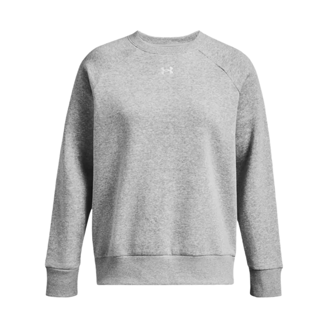 1379508-012 (W) Under Armour Rival Fleece Crew Mod Gray Light Heather White