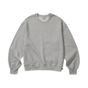 Karactor Crumple Sweatshirt Melange Gray