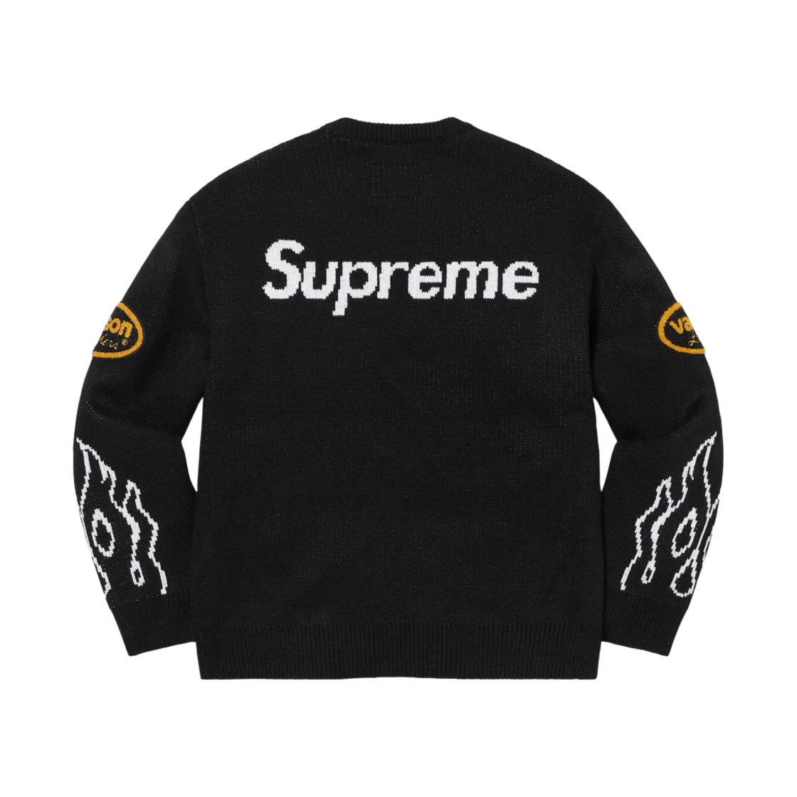 슈프림 x 밴슨 레더스 스웨터 블랙 - 22SS(Supreme x Vanson Leathers Sweater Black - 22SS) - 2