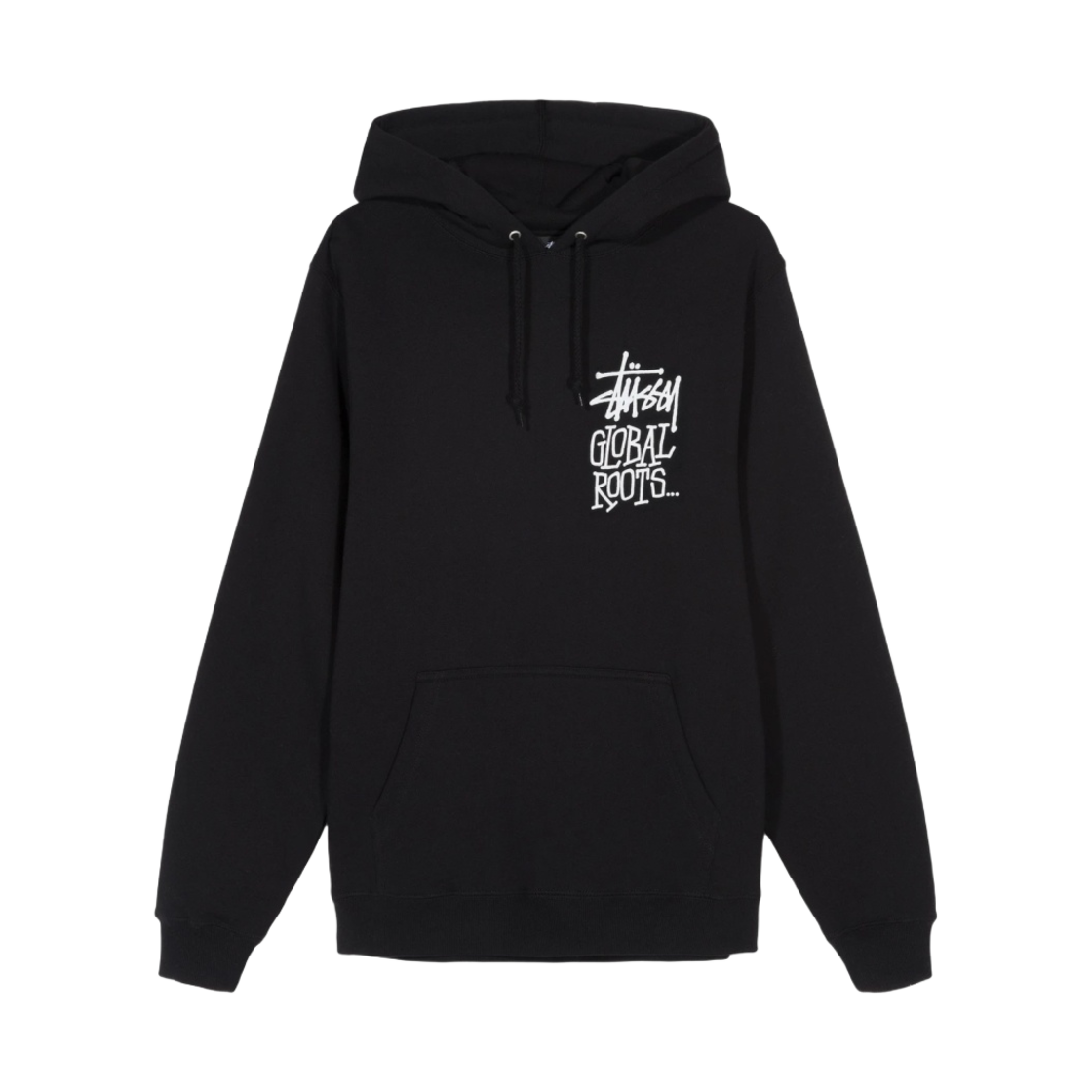 (W) 스투시 글로벌 루트 후드 블랙((W) Stussy Global Roots Hood Black) - 1
