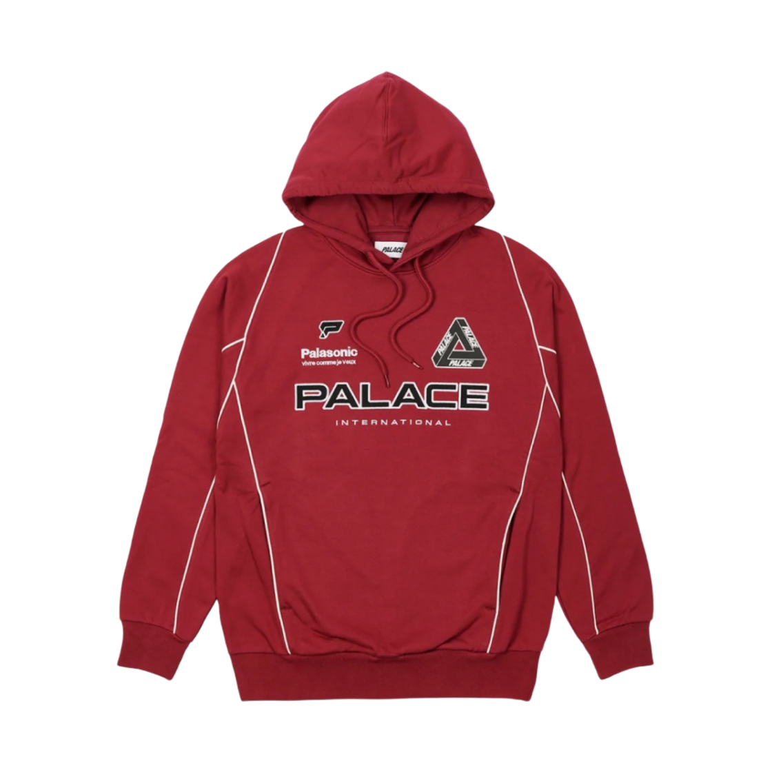 팔라스 인터네셔널 후드 버건디 - 22FW(Palace International Hood Burgundy - 22FW) - 1