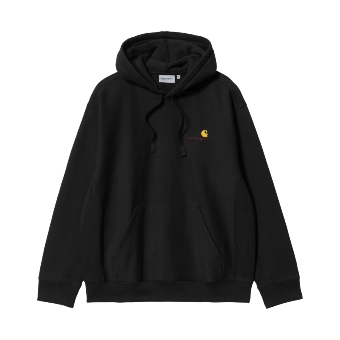 칼하트 WIP 후드 아메리칸 스크립트 스웨트셔츠 블랙(Carhartt WIP Hooded American Script Sweatshirt Black)