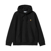 Carhartt WIP Hooded American Script Sweatshirt Black