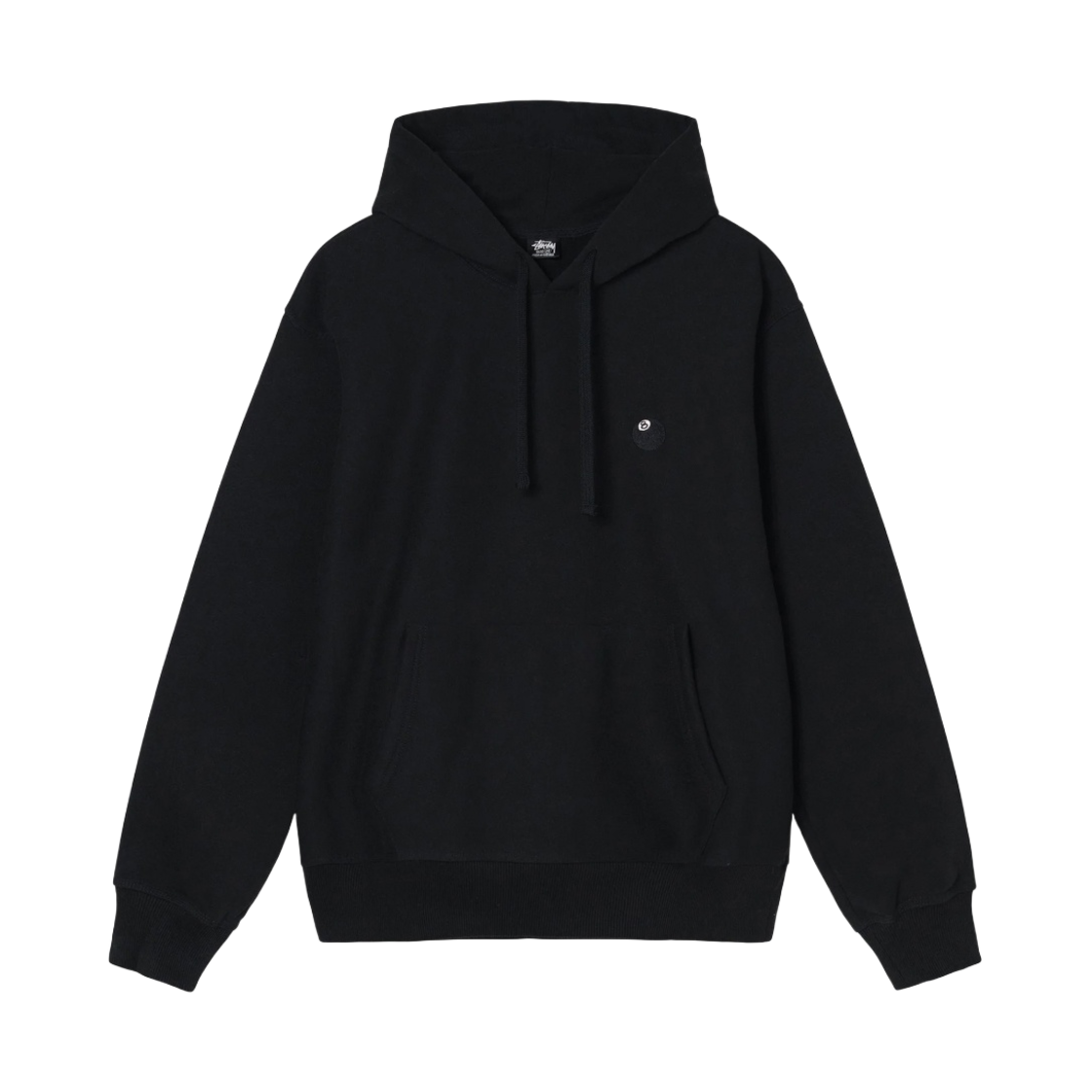스투시 8볼 자수 후드 블랙(Stussy 8 Ball Embroidered Hoodie Black) - 1