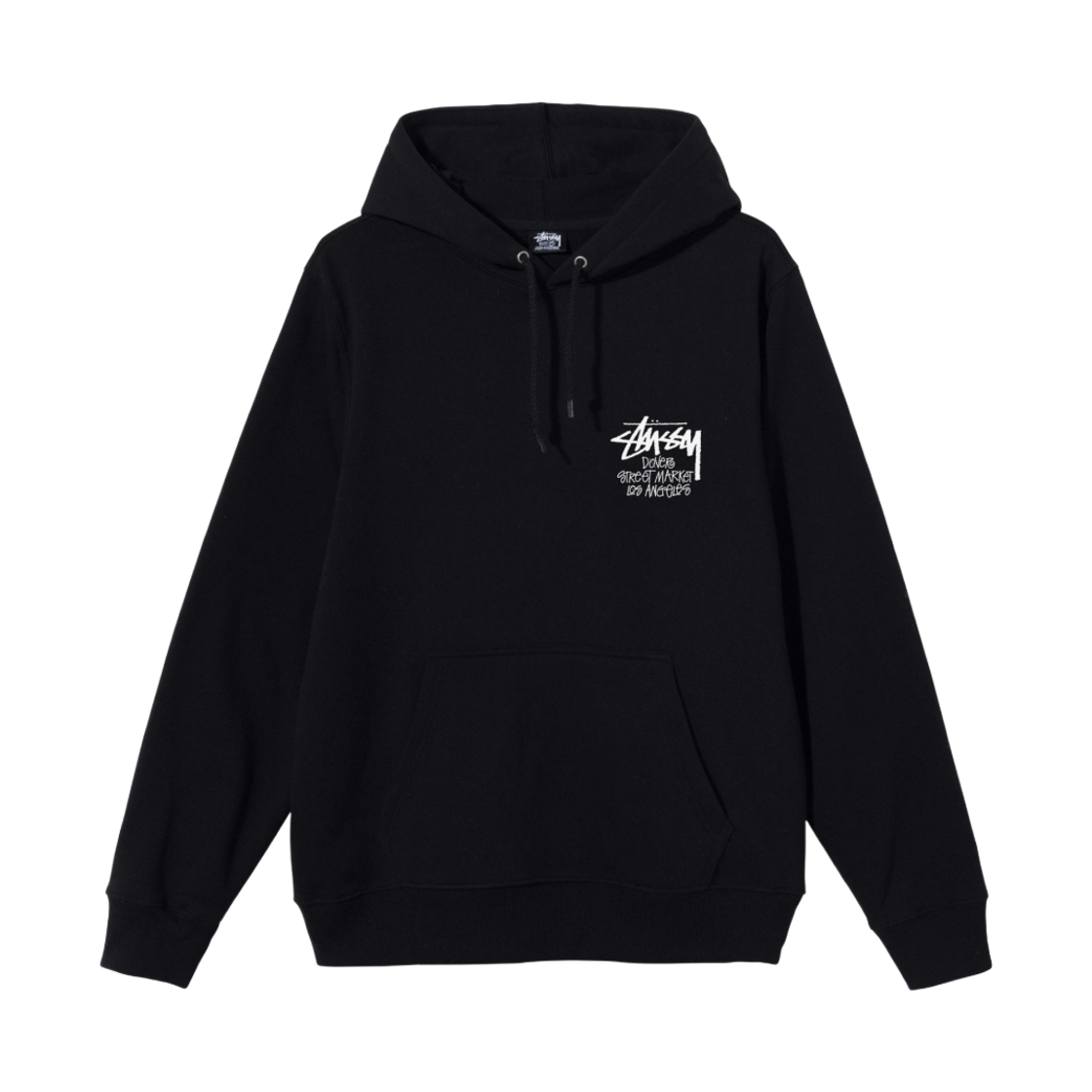 스투시 스탁 도버 스트리트 마켓 LA 후드 블랙 2021(Stussy Stock DSM Los Angeles Hoodie Black 2021) - 2
