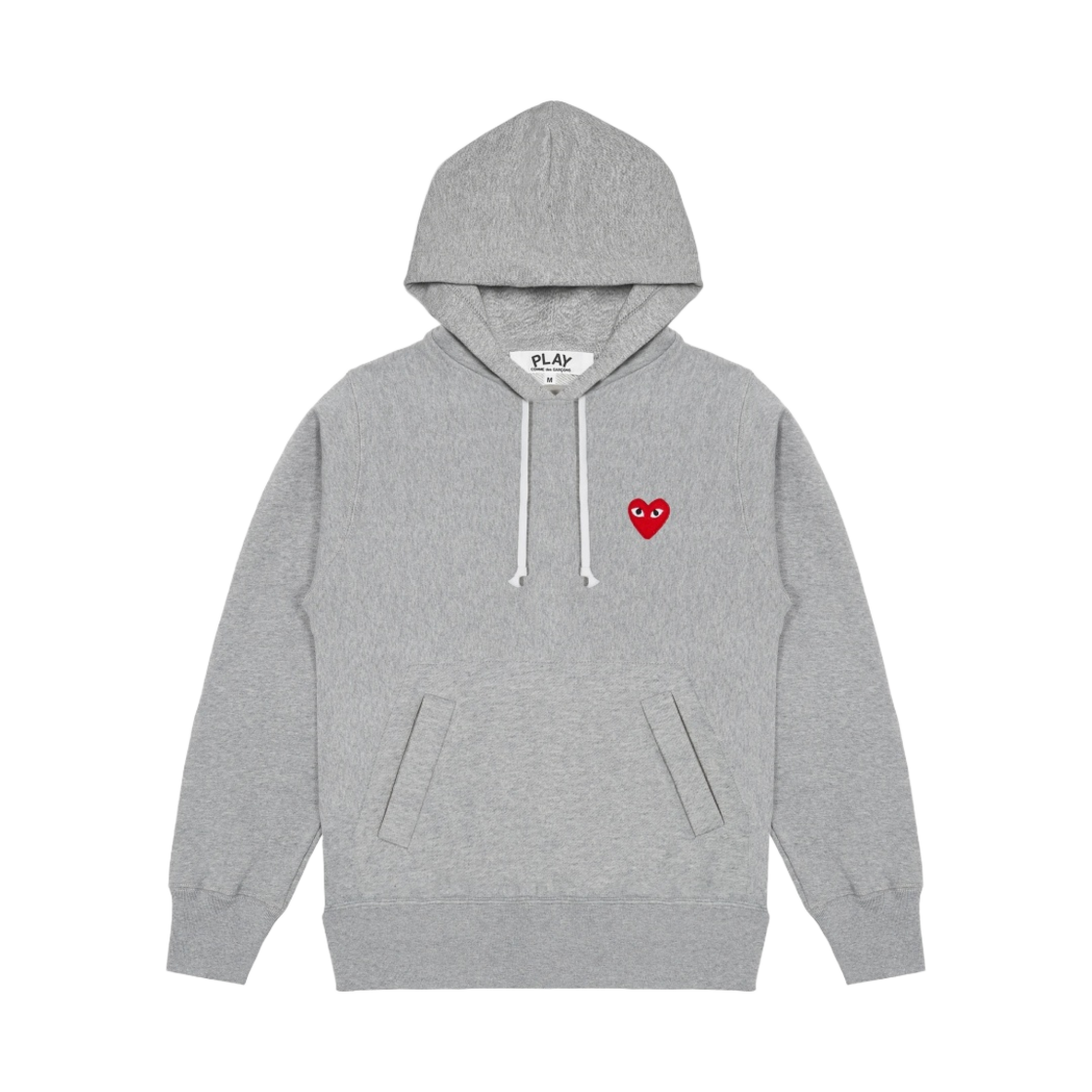 플레이 꼼데가르송 후드 스웨트셔츠 그레이(Play Comme des Garcons Hooded Sweatshirt Grey)