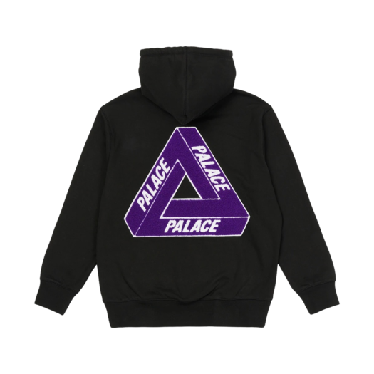 Palace Tri-Chenille Hood Black - 21FW