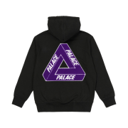 Palace Tri-Chenille Hood Black - 21FW