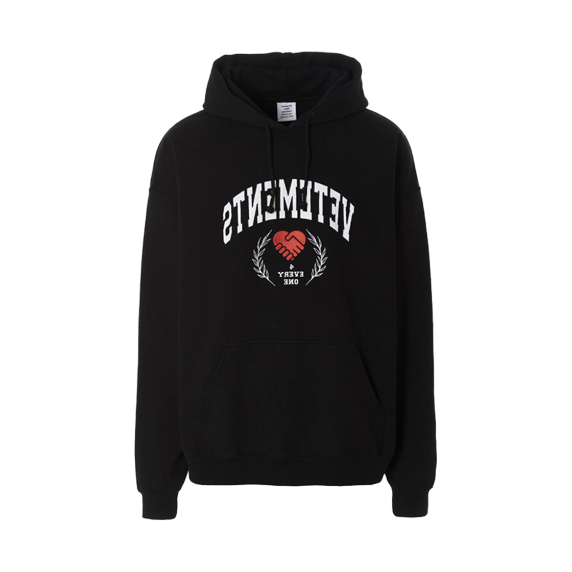 베트멍 솔리더리티 자수 후드 블랙(Vetements Solidarity Embroidered Hoodie Black) - 1