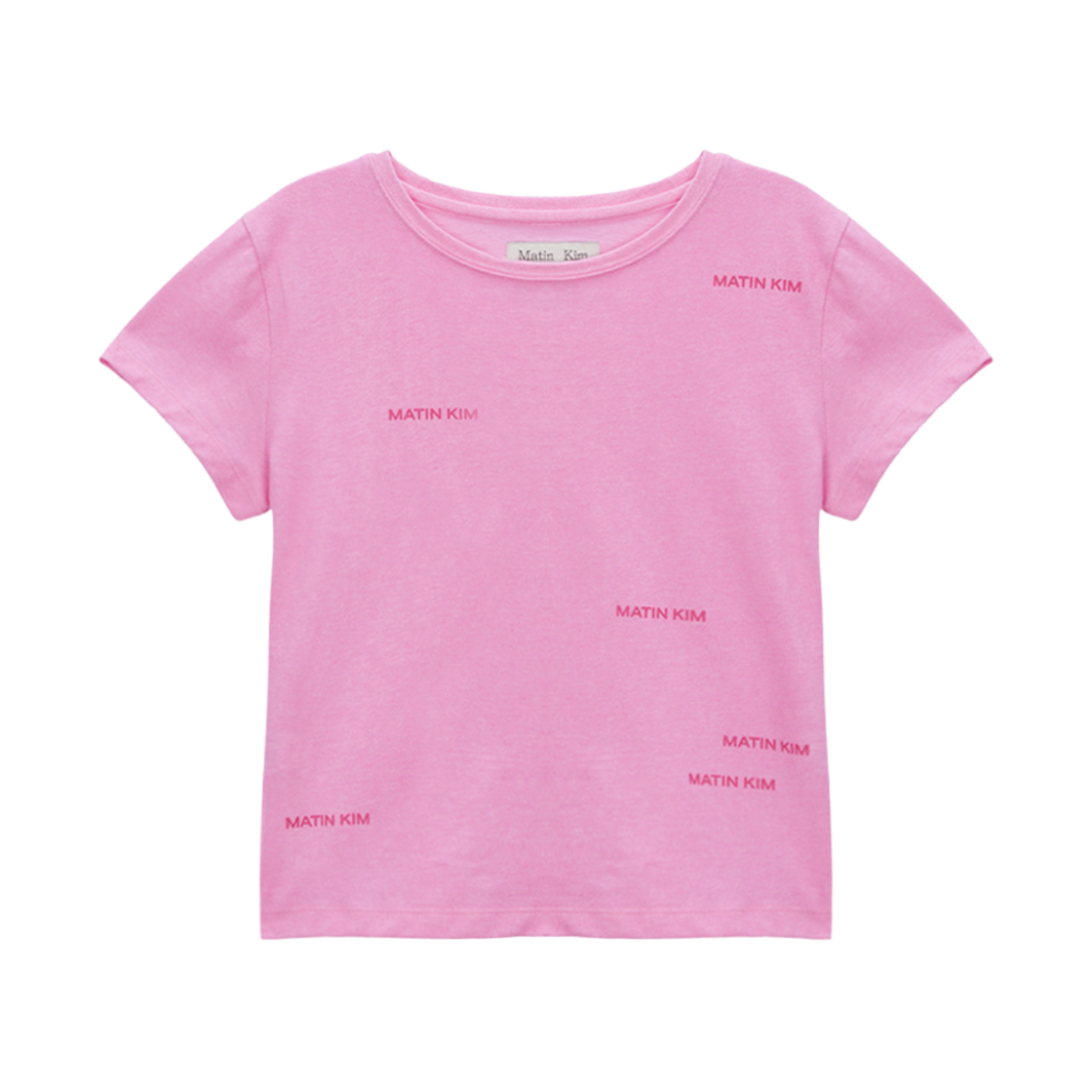 ★Matin Kim★STITCH POINT SMALL LOGO TOP★大人気★ STITCH POINT SMALL LOGO TOP IN PINK – Matin Kim