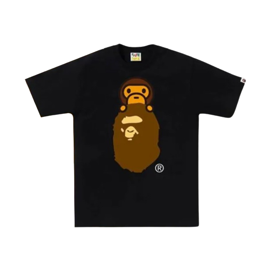 베이프 마일로 온 에이프 헤드 티셔츠 블랙