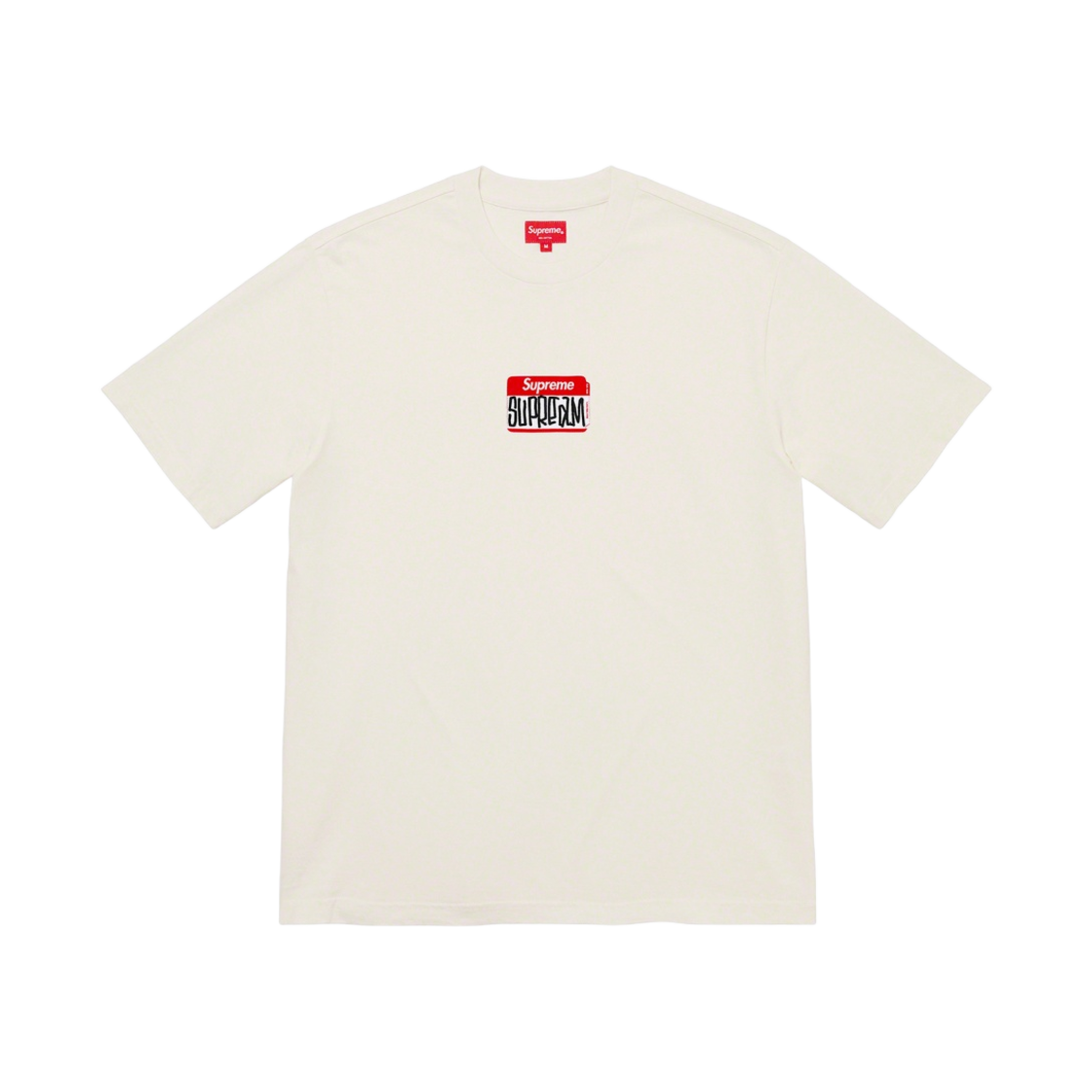 슈프림 곤즈 네임택 숏슬리브 탑 내츄럴 - 21FW