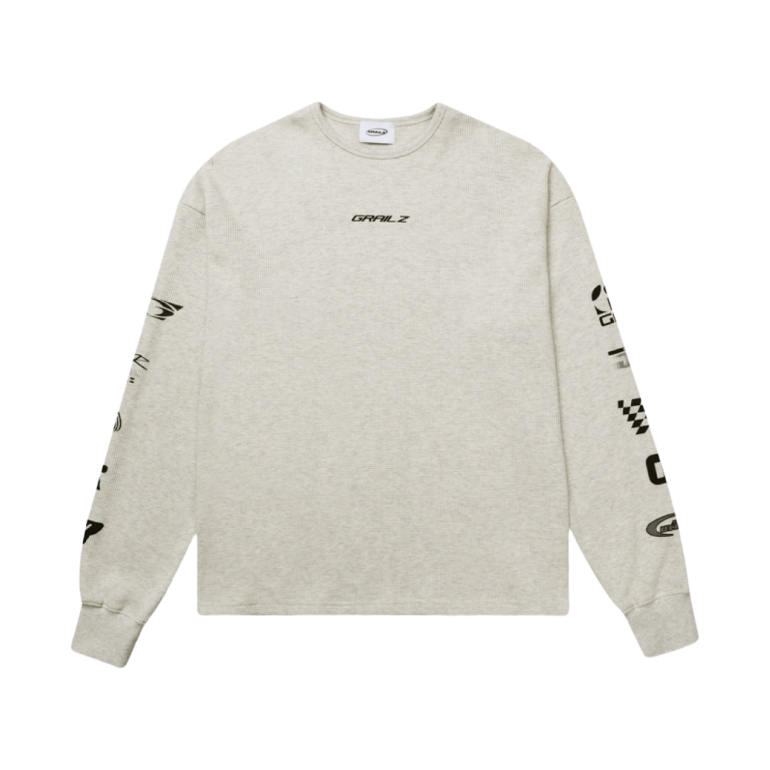 그레일즈 로드 레이싱 써멀 롱슬리브 티셔츠 멜란지 그레이(Grailz Road Racing Thermal Long Sleeve T-Shirt Melange Grey)