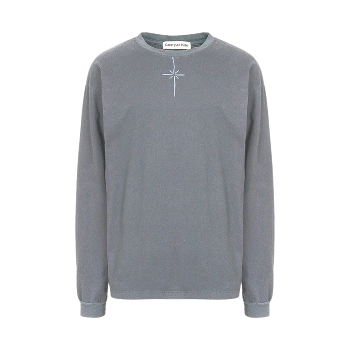 코스트퍼킬로 그래픽 롱슬리브 티셔츠 그레이