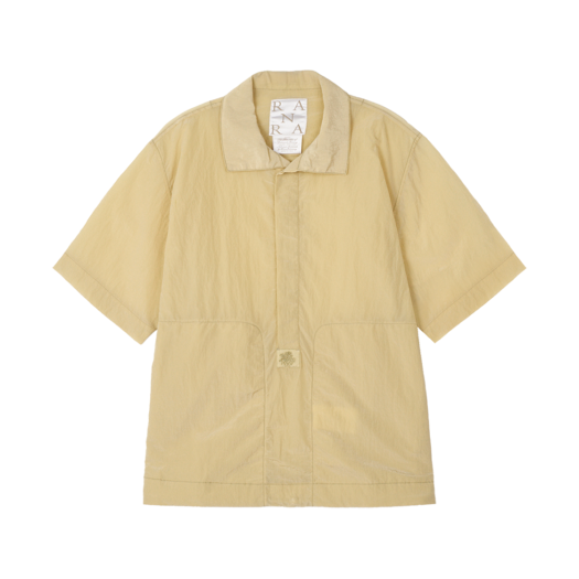KM5BSHSRR06CR Ranra Foreger Shiny Nylon Polo Shirt Putty - 25SS