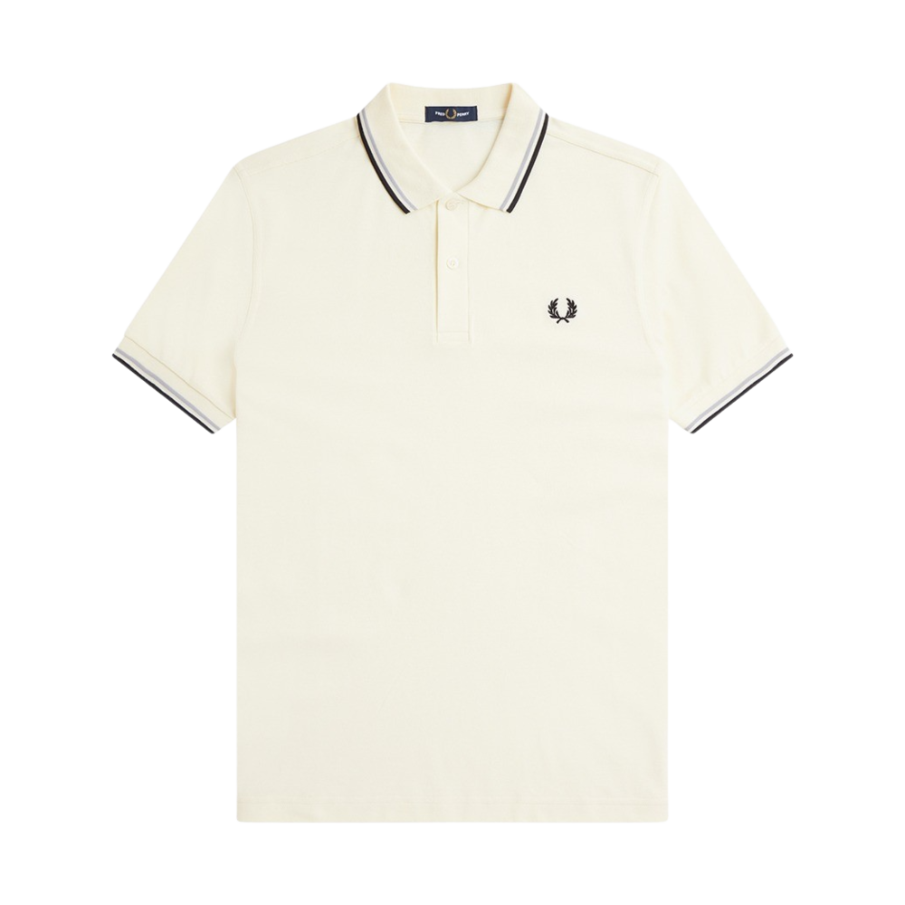 프레드페리 M3600 트윈 팁 프레드페리 셔츠 에크루/라임스톤/블랙(Fred Perry M3600 Twin Tipped Fred Perry Shirt Ecru/Limestone/Black) - 1