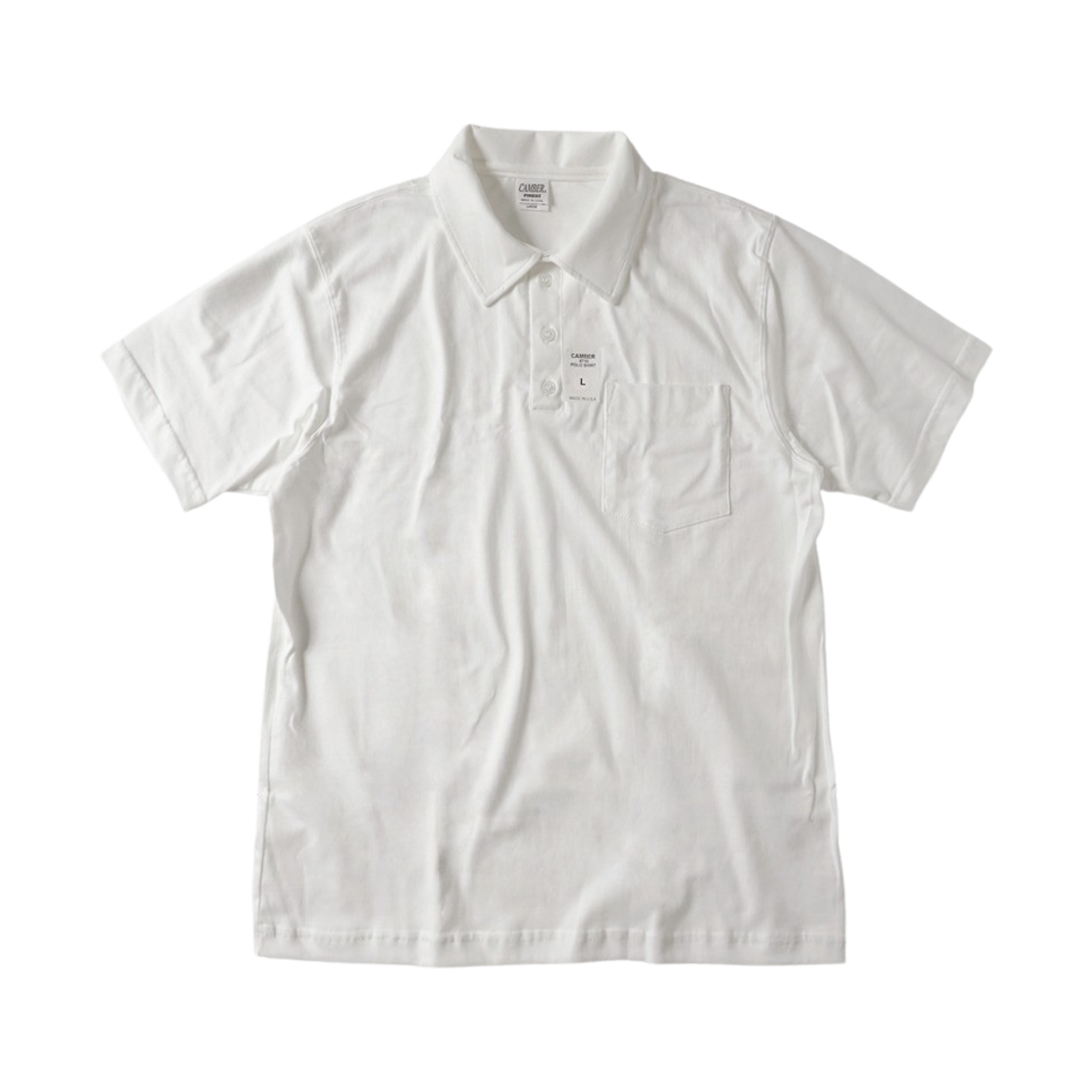 CU710FP1 Camber USA Finest Polo White