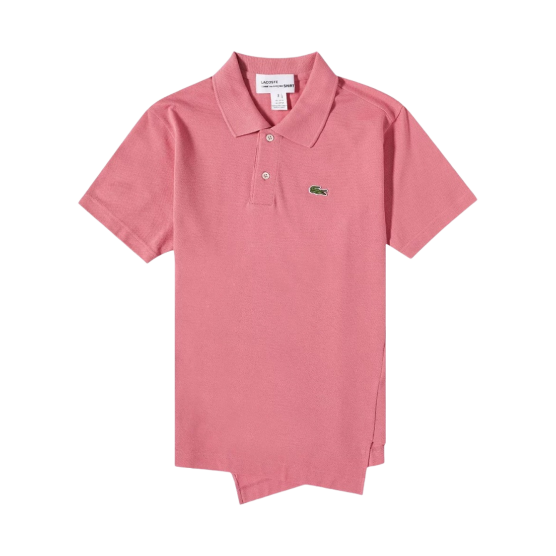 FL-T003-W23-4 Comme des Garcons Shirt x Lacoste Polo Shirt Pink - 대표 이미지 #1