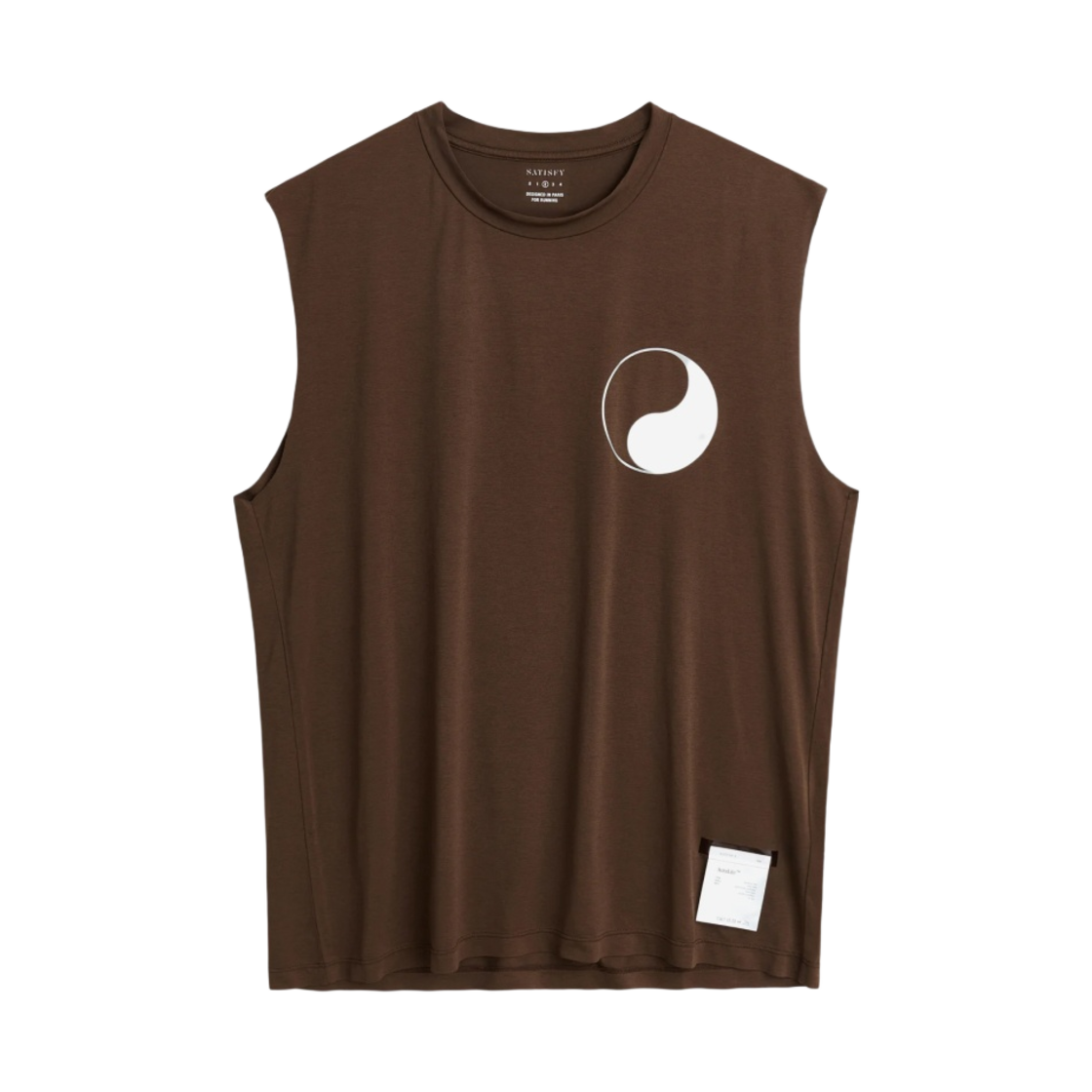 새티스파이 x 아워레가시 워크샵 아우라라이트 머슬 티셔츠 브라운