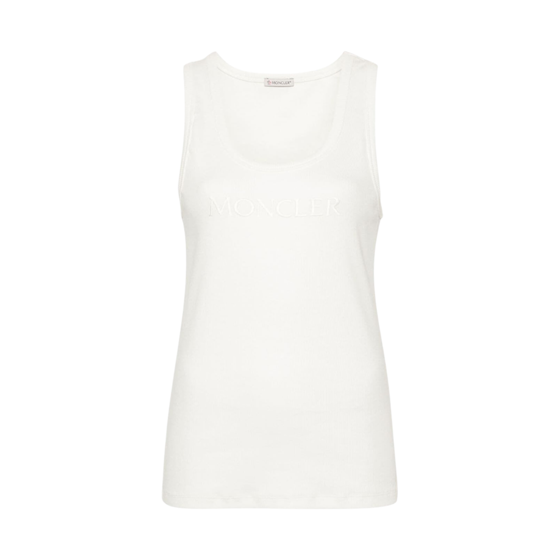J1-093-8P00006-89AK6-034 (W) Moncler Cotton Tank Top White - 24SS