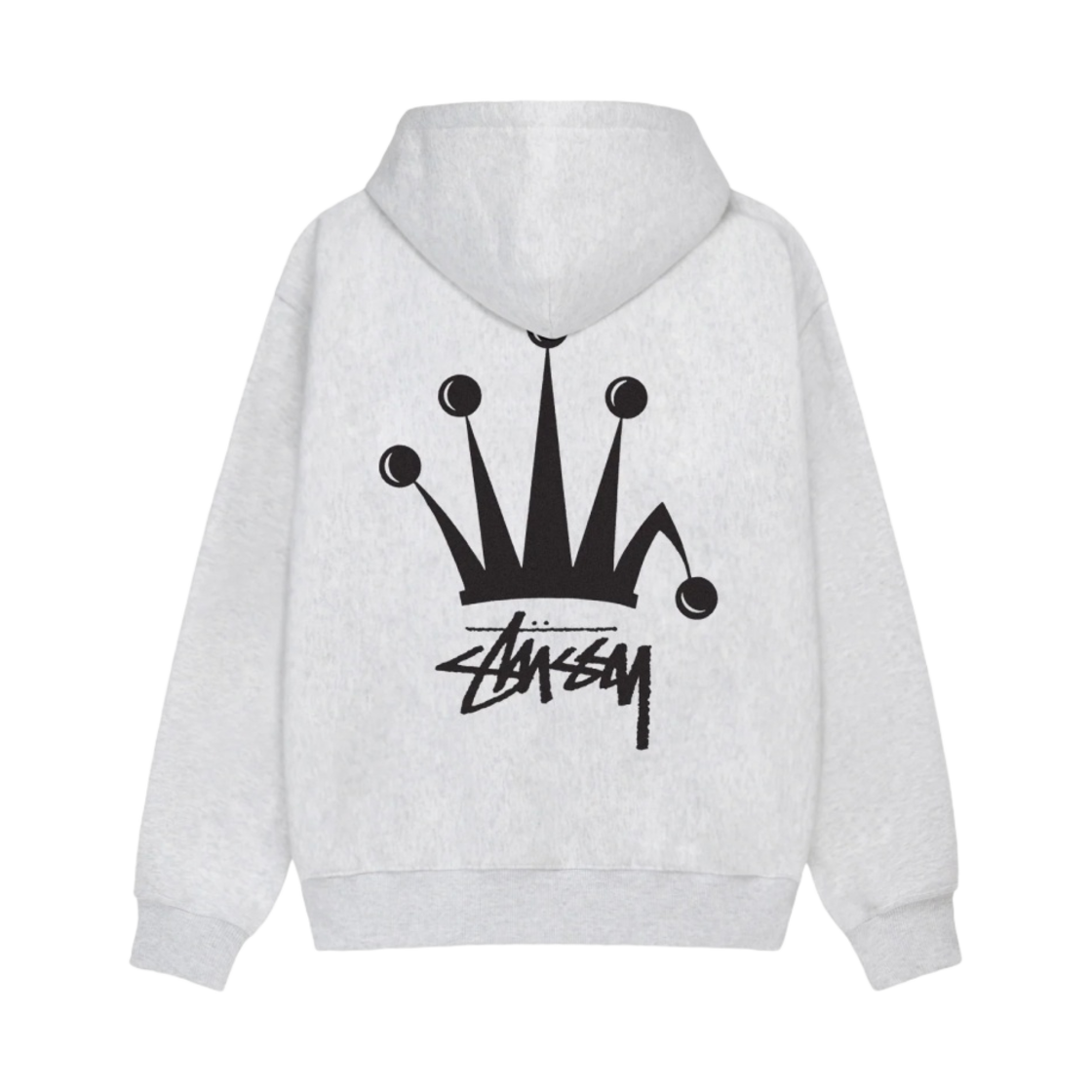 스투시 리갈 크라운 후드 집업 애쉬 헤더