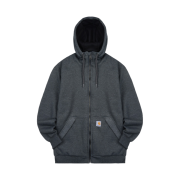 Carhartt Rain Defender Loose Fit Midweight Thermal-Lined Full-Zip Regular Sweatshirt Carbon Heather