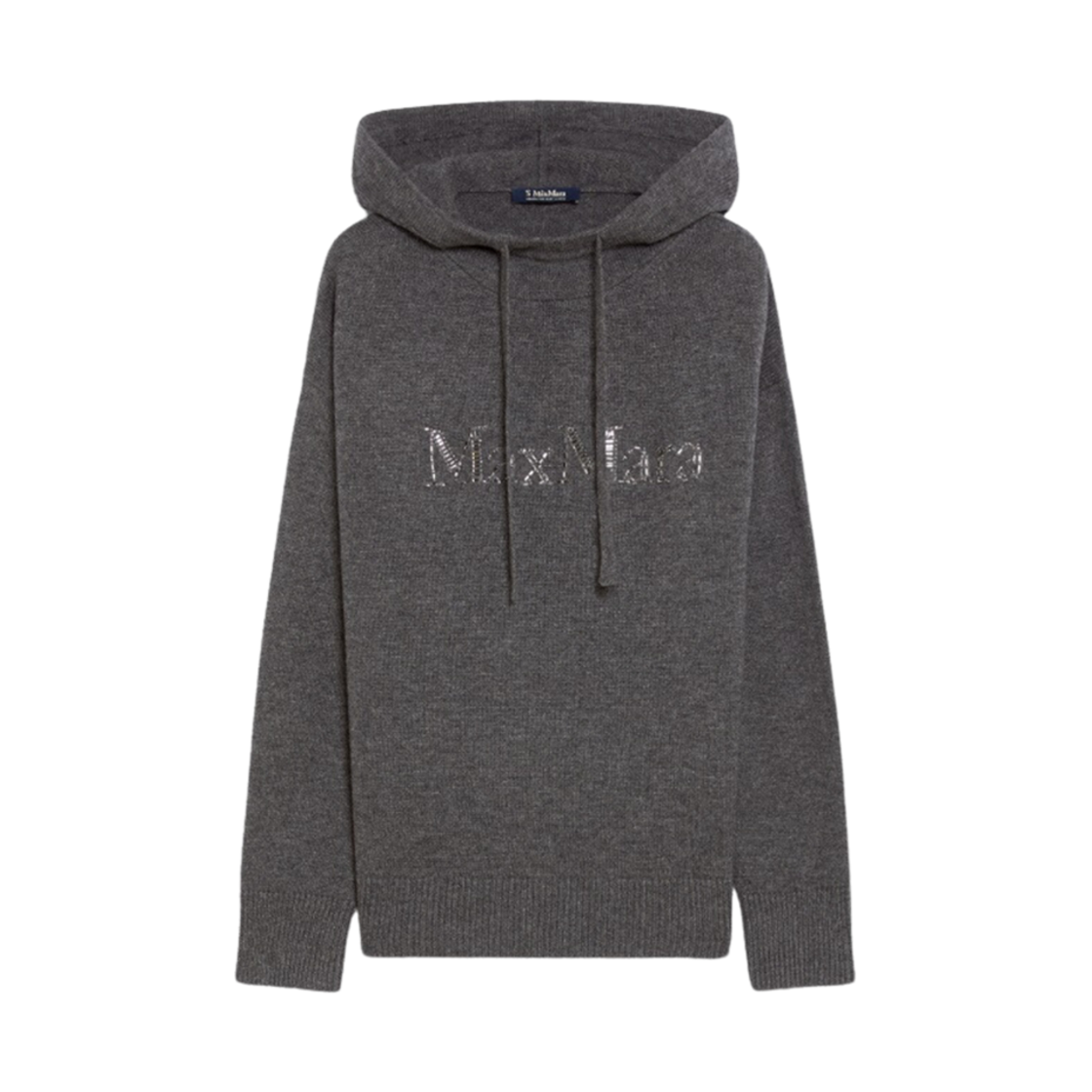 GORIZIA-011 (W) S Max Mara Gorizia Wool Hoodie Sweater Medium Grey