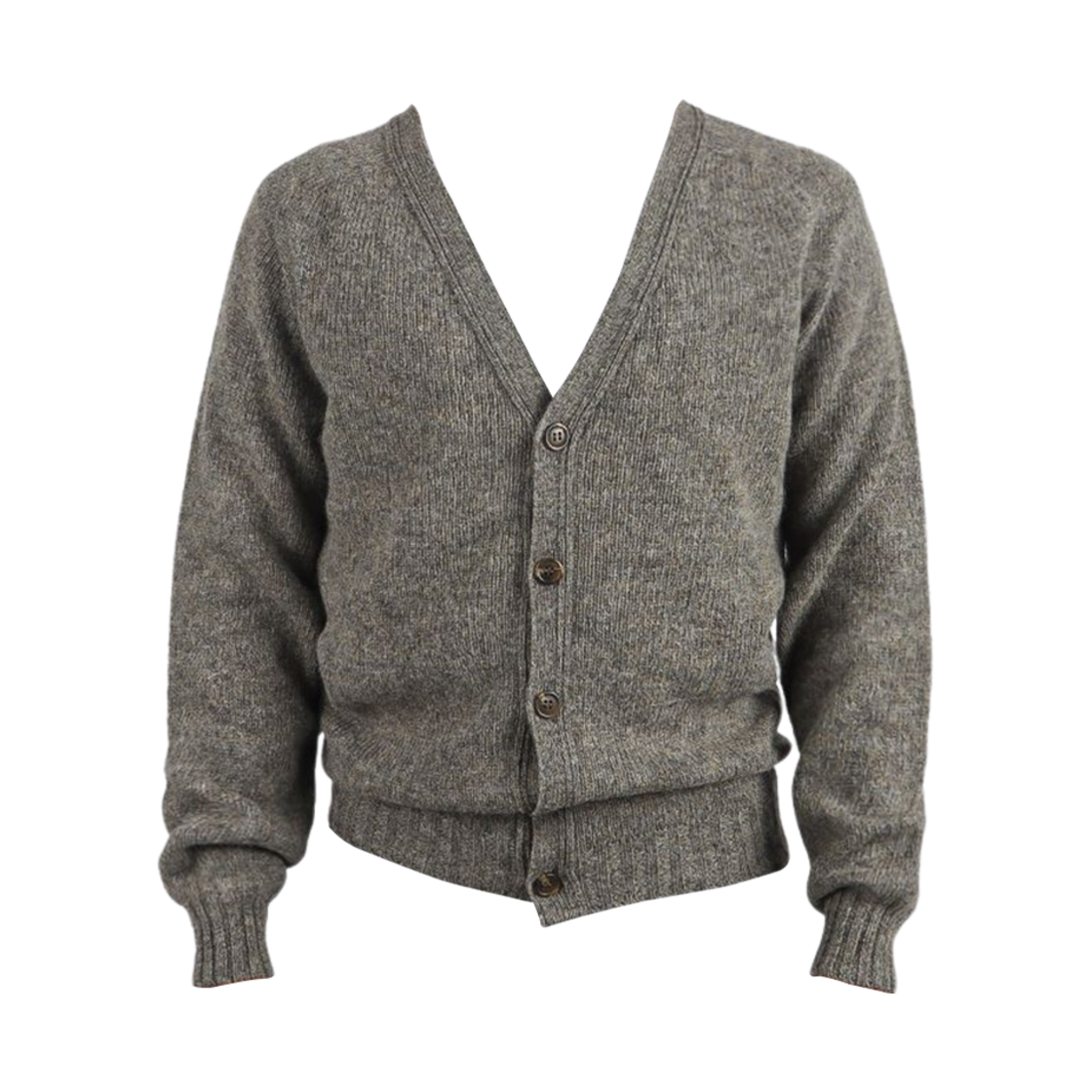M3092/3V Harley of Scotland Supersoft Lambswool Cardigan Oyster