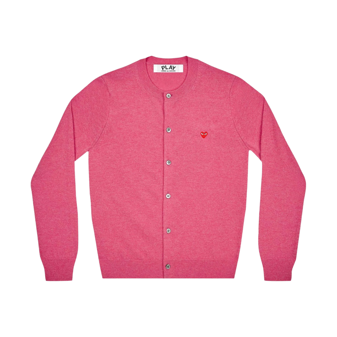 [20% 쿠폰] (W) 꼼데가르송 미니 레드와펜 가디건 핑크([20% 쿠폰] (W) Comme Des Garcons Mini Redwappen Cardigan Pink)