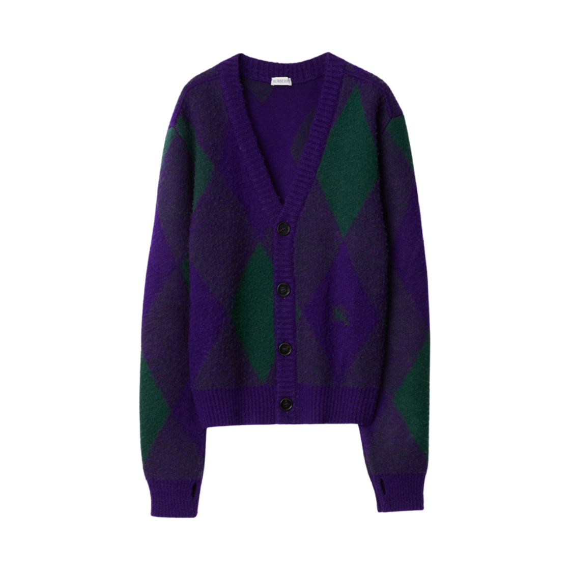 버버리 아가일 울 가디건 로얄(Burberry Argyle Wool Cardigan Royal)