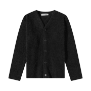 Our Legacy Knitted Cardigan Black Cloudy Cotton