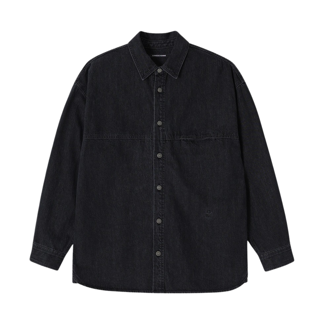 송지오옴므 SSAW 셀비지 데님 셔츠 그레이