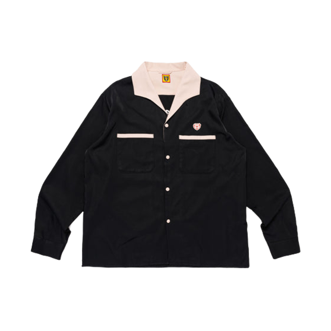 휴먼 메이드 오픈 칼라 셔츠 #1 블랙