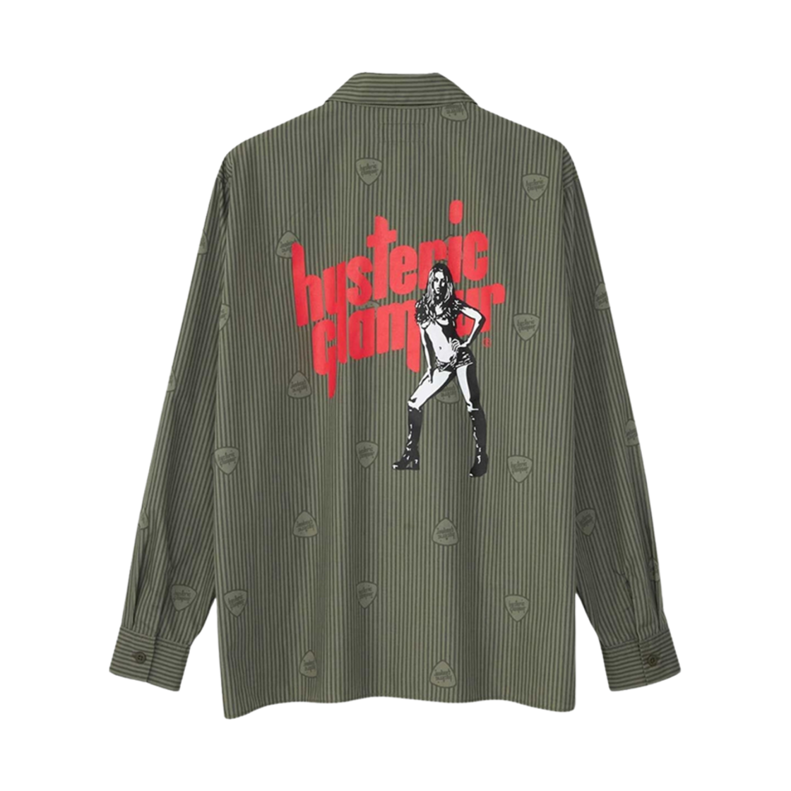 히스테릭 글래머 사운드 바이브레이션 엔지니어 셔츠 카키(Hysteric Glamour Sound Vibration Engineer Shirt Khaki) - 2