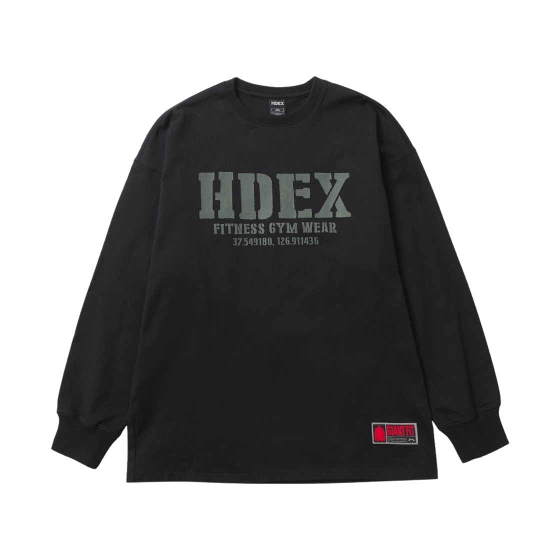 에이치덱스 코어 자이언트핏 롱 슬리브 블랙