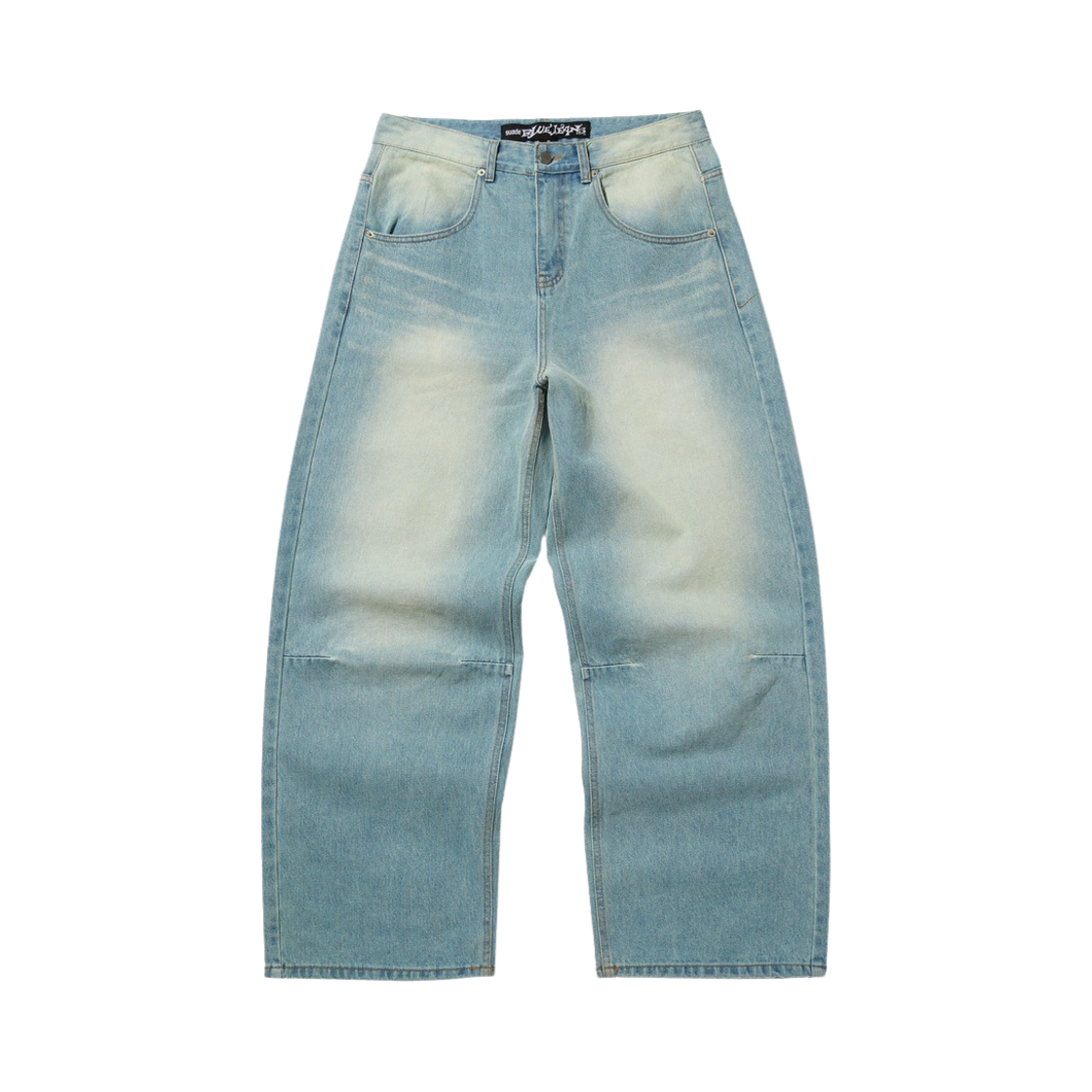 스웨이드 컬러 워시드 데님 블루(Suade Color Washed Denim Blue)