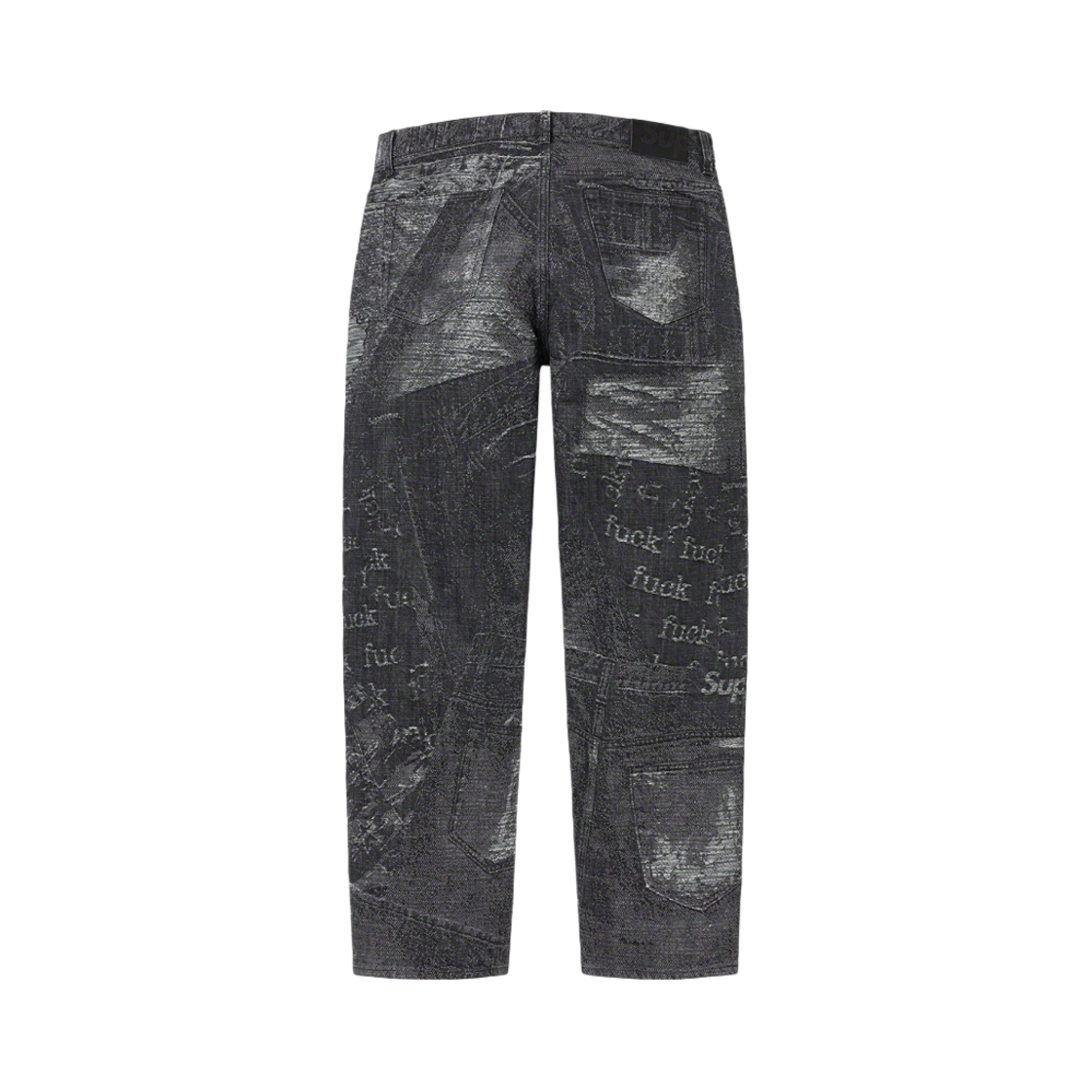 슈프림 아카이브 데님 자카드 레귤러 진 블랙 - 23SS(Supreme Archive Denim Jacquard Regular Jean Black - 23SS) - 2