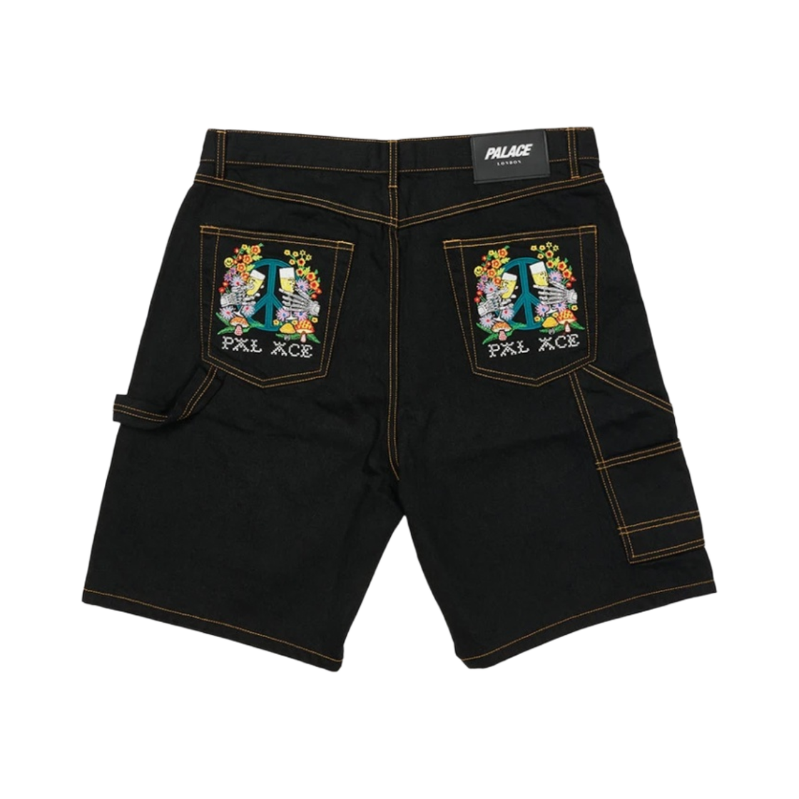 팔라스 히피 살루트 데님 쇼츠 블랙 - 21SS(Palace Hippy Salute Denim Shorts Black - 21SS) - 2