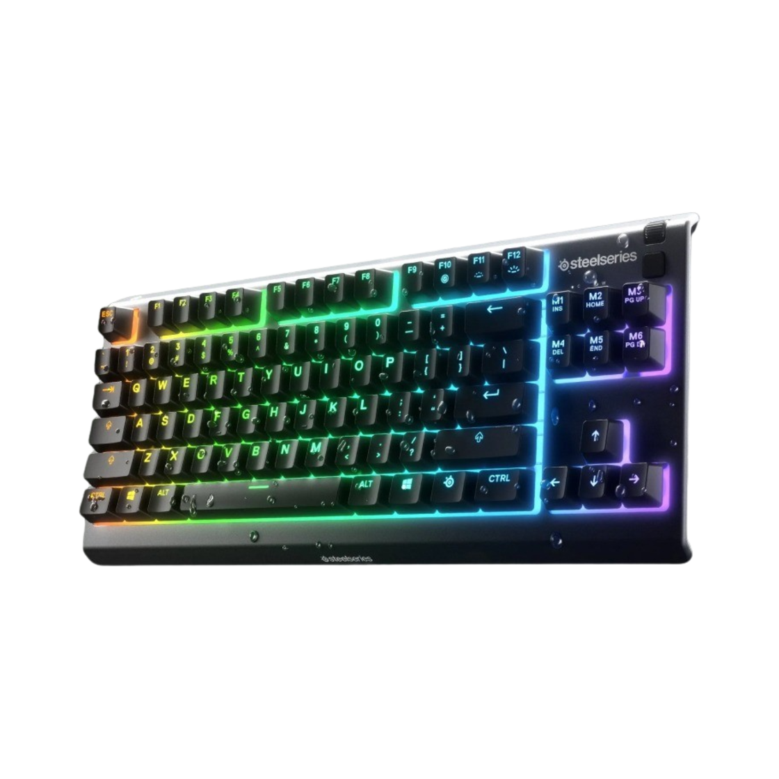 스틸시리즈 에이펙스 3 TKL 저소음 게이밍 키보드 영문 자판 블랙 (국내 정식 발매 제품)(Steelseries Apex 3 TKL Quiet Gaming Keyboard US English Black (Korean Ver.))