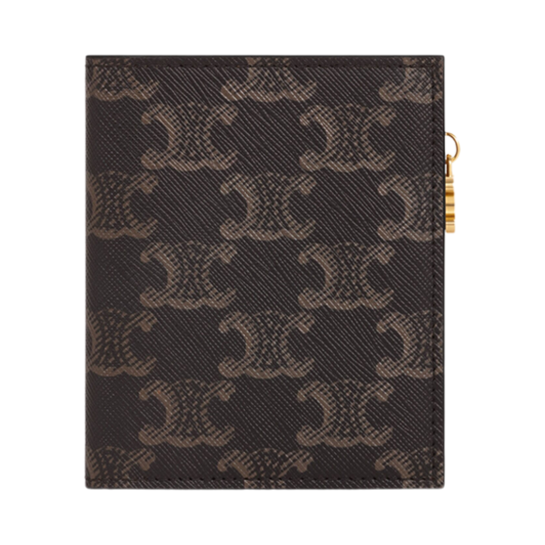 10M102CQH-04LU Celine Compact Wallet Triomphe Charms in Triomphe Canvas Tan