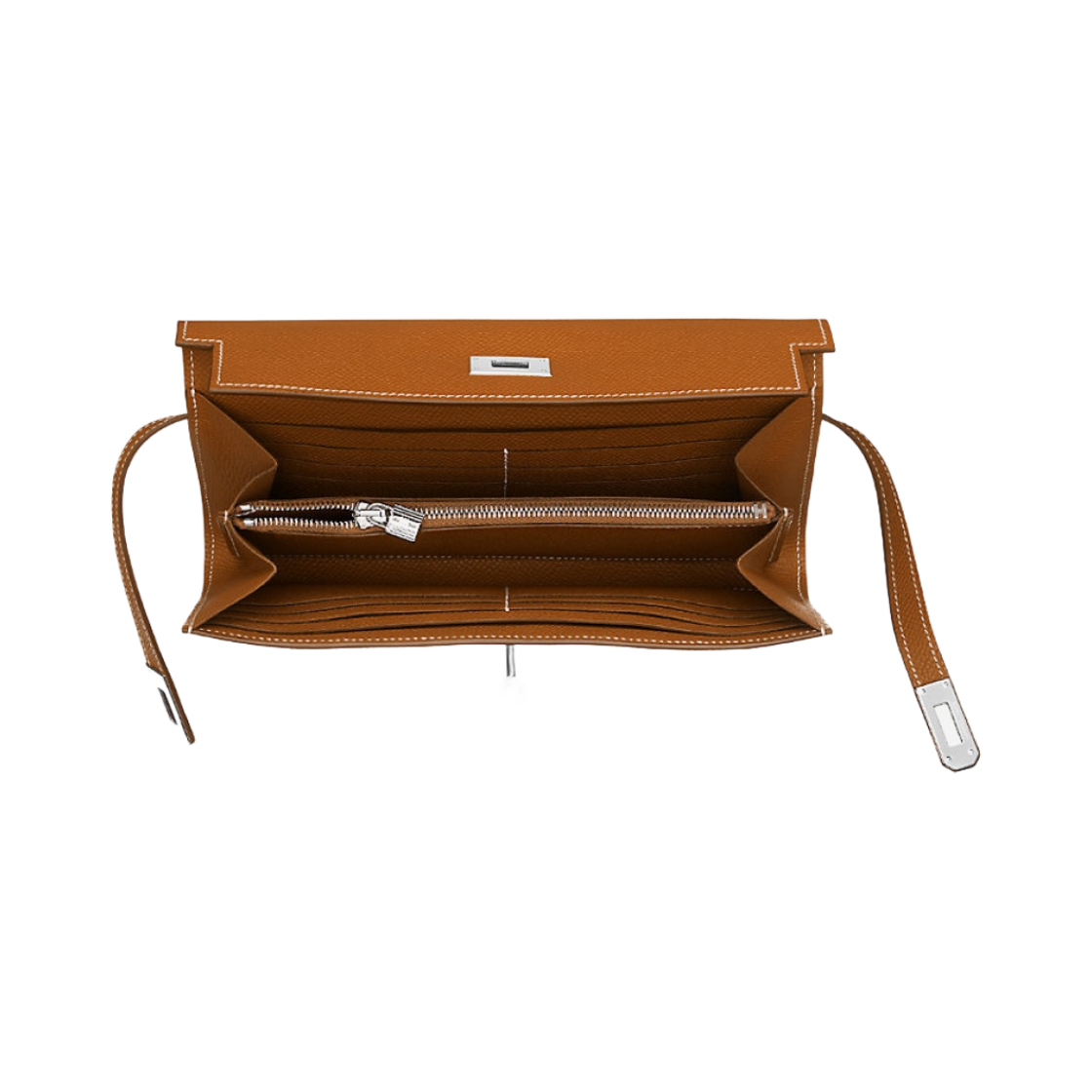 에르메스 켈리 클래식 장지갑 앱송 & 팔라듐 하드웨어 골드(Hermes Kelly Classic Wallet Epsom & Palladium Gold) - 2